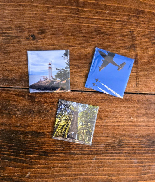 Custom Photo Magnets 2x2" || Set of 3